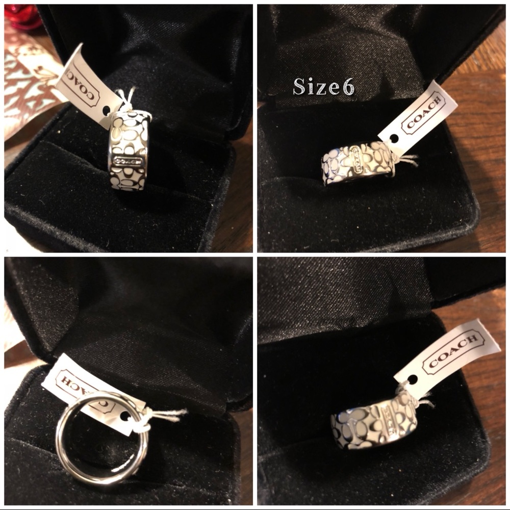 New Authentic Coach Woman Ring size 6